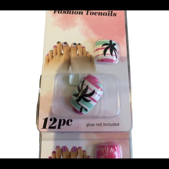 3 for $10 Summer beach ready vacay mode press on glue on toenail extensions-Free - Picture 9 of 13